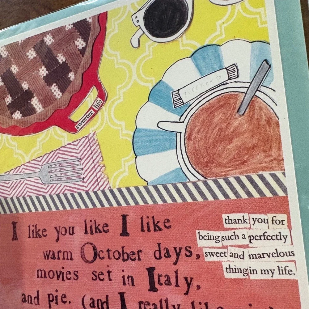 2 BFF Best Friends Friendship Greeting Cards Pie Carbs Pretty Silly Shenanigans‎